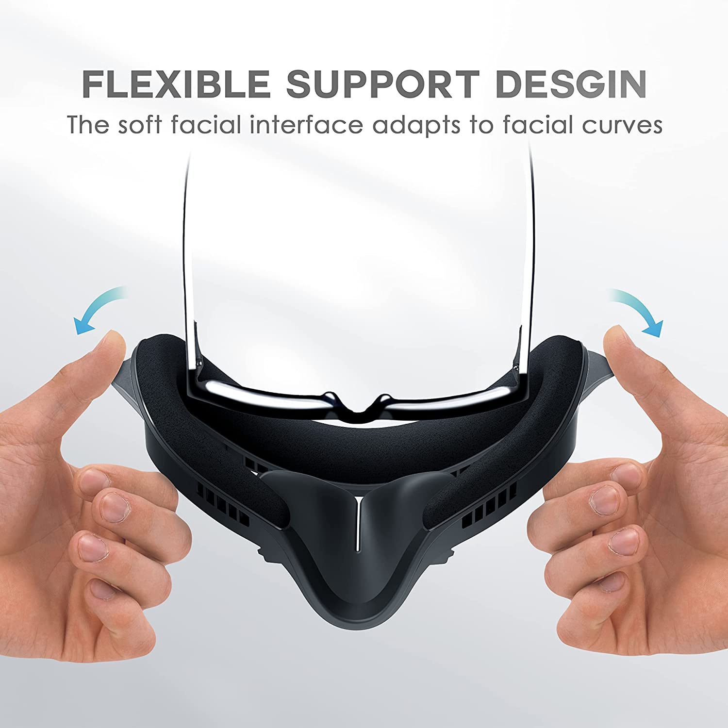 BOBOVR F2 Fitness Facial Interface (Upgraded Version) - Compatible with Oculus/Meta Quest2, Soft PU Face Cover/Pad, Active Air Circulation Micro-Fan Ventilation to Reduce Lens Fogging
