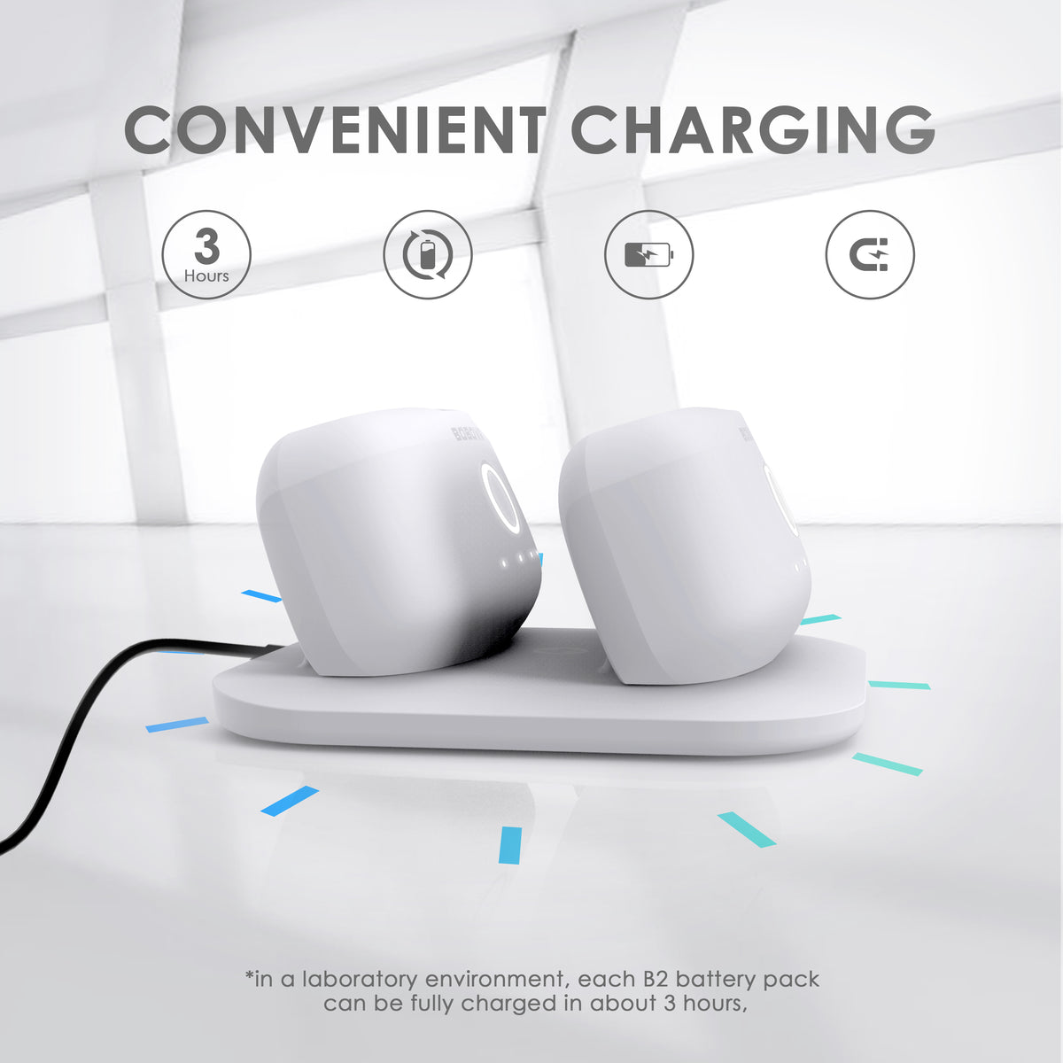 BOBOVR Twin Charger Station/Dock voor B2 Battery Pack, Ultra-dun ontwerp, Magnetisch Voeding aan 2 B2 Batterijpakken tegelijkertijd BOBOVR Twin Charger Station/Dock voor B2 Battery Pack, Ultra-dun ontwerp, Magnetisch Voeding aan 2 B2 Batterijpakken tegelijkertijd