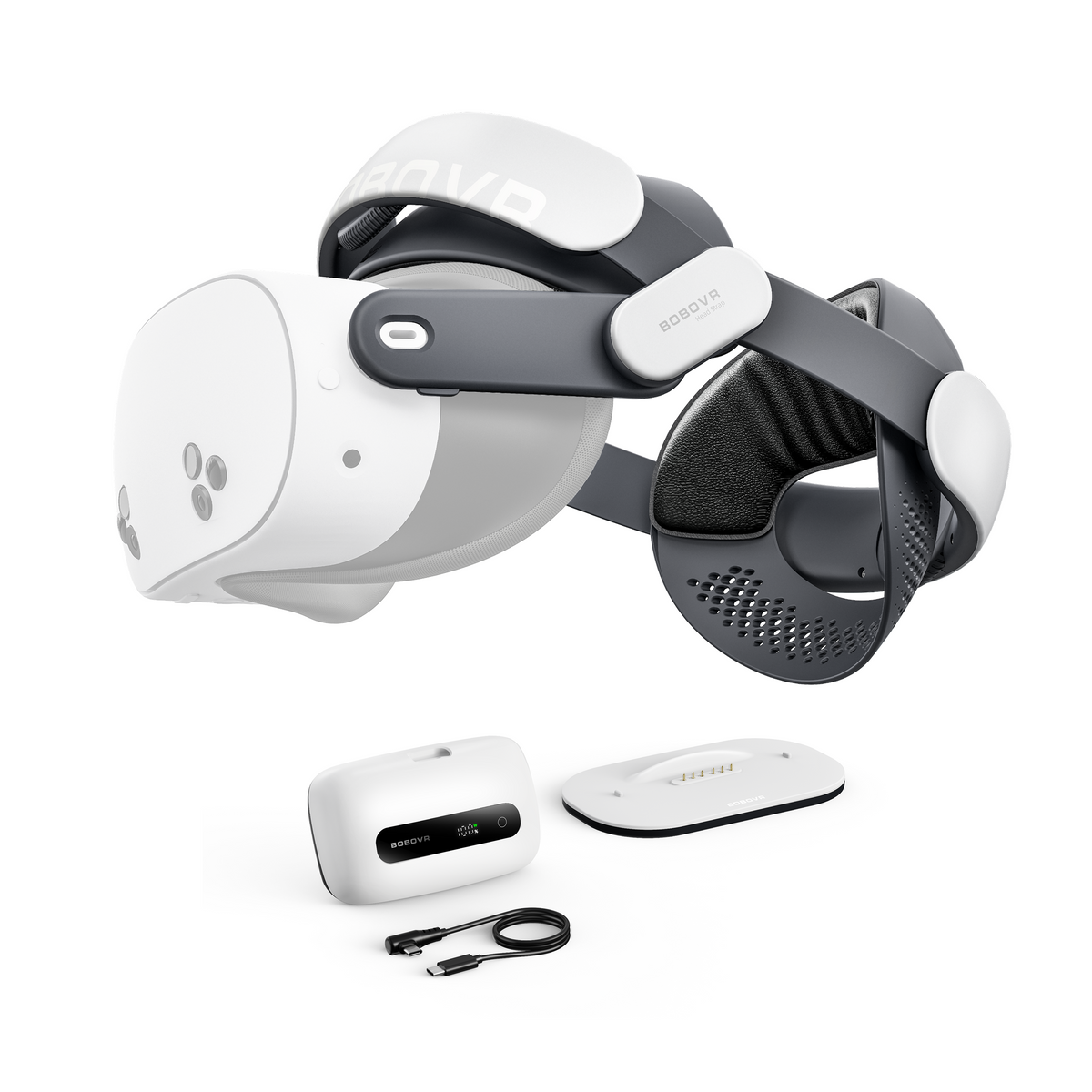 Quest 3 & 3S Battery Strap + Dock — BOBOVR M3 Pro+ Quest 3 & 3S Battery Strap + Dock — BOBOVR M3 Pro+