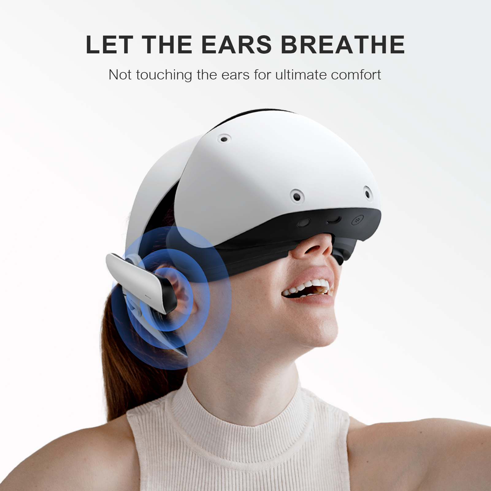 BOBOVR AP2 Open Wearable Earphones-Compatible with PS VR2,Off-Ear Design Minimizes Pressure and Stuffiness on Ears