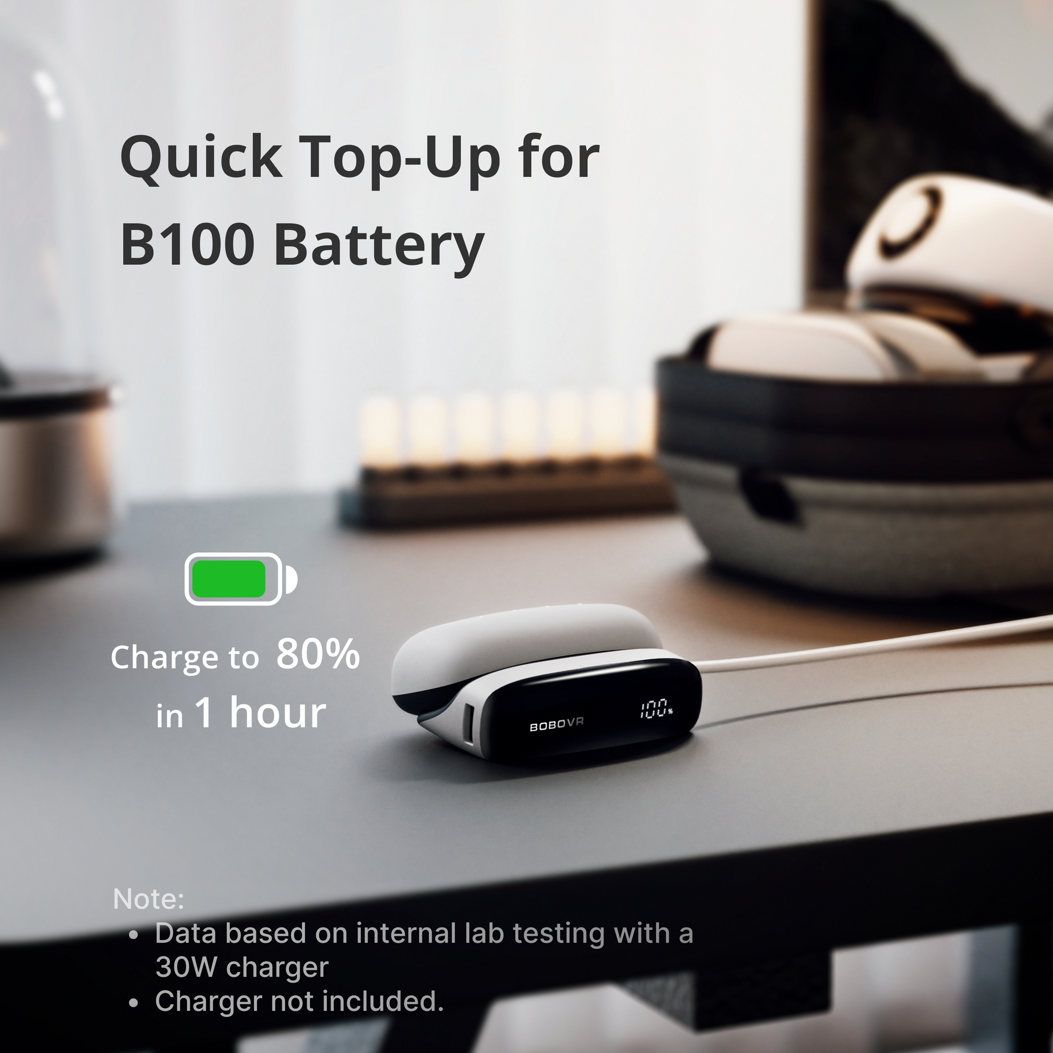 BOBOVR PD100 Two-in-One Charging Dock & Power Bank