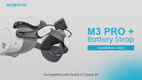 BOBOVR M3 Pro+ Battery Strap - For Quest 3 & 3S video thumbnail